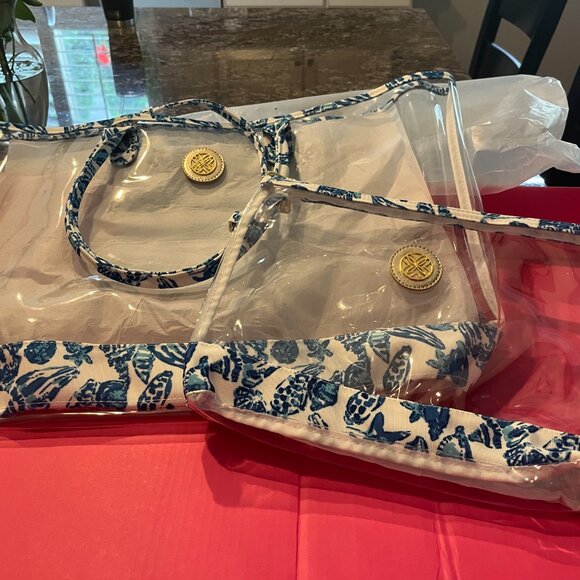 Lilly Pulitzer Beach bag and small cosmetics bag - Picture 2 of 6